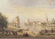 Le port de La Rochelle (mk11), Jean Baptiste Camille  Corot